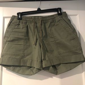 Olive green shorts